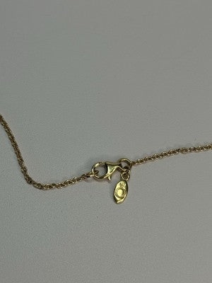 PANDORA 14K 585 YELLOW GOLD CZ NECKLACE LENGTH 23 INCH