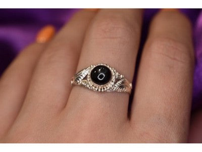 925 Sterling Silver Star Sapphire Ring Size 8