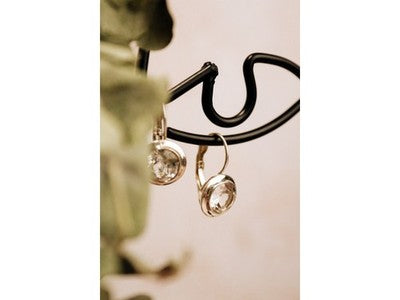 925 Sterling Silver White Beryl (Goshenite) Earrings