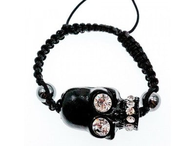Bracelet Shambhala with СZ "Skull"