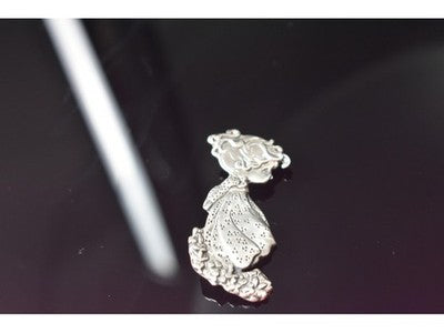 Vintage 925 Sterling Silver "Girl" Brooch