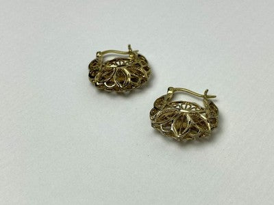 925 Sterling Silver Gold Plated Earrings