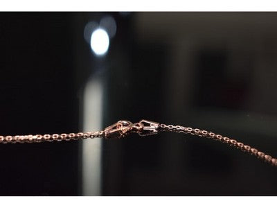 925 Sterling Silver Gold Plated Black CZ "Angel's Wings" Necklace