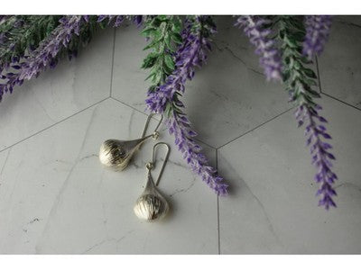 925 Sterling Silver Pearls Earrings Italy
