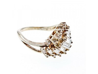 925 Sterling Silver CZ Ring Size 11.5