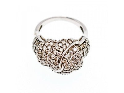 925 Sterling Silver CZ Ring Size 6.5