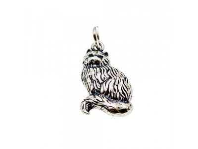925 Sterling Silver Cat Pendant