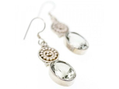 925 Sterling Silver Demantoid Earrings