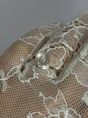 925 Sterling Silver Moonstone Ring Size 7.5
