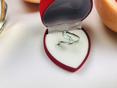 925 Sterling Silver Haliotis Ring Size 7.5