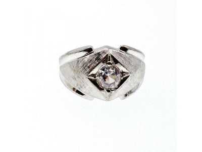 925 Sterling Silver CZ Ring Size 10