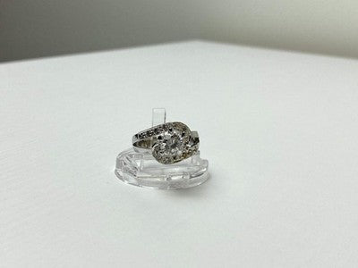 925 Sterling Silver White/Colorless CZ Ring Size 5.5