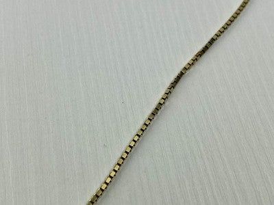 925 Sterling Silver Gold Plated Chain Italy 24 in