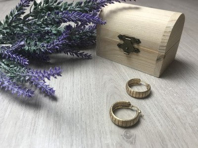 925 Sterling Silver Gold Plated Earrings Italy