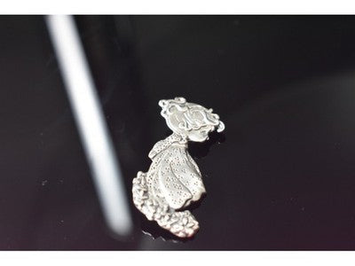 Vintage 925 Sterling Silver "Girl" Brooch