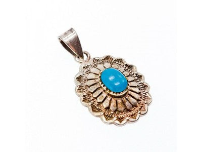 925 Sterling Silver Turquoise Pendant