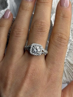 Shiny 925 Sterling Silver Cz Ring Size 10
