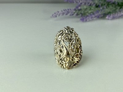 Vintage 925 Sterling Silver Ring Size 7.5