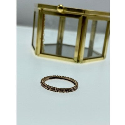925 Sterling Silver Gold Plated Band Ring Size 10