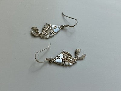 925 Sterling Silver "Fishes" Earrings