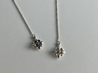 925 Sterling Silver Marcasites Threader Earrings
