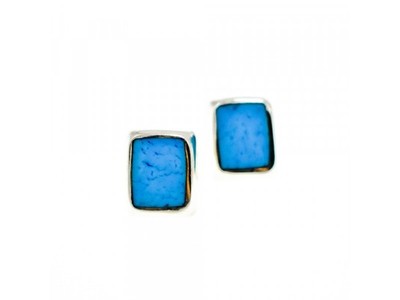 925 Sterling Silver Turquoise Stud Earrings