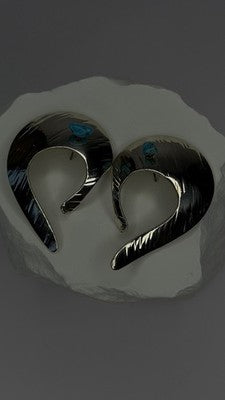 Native American Style 925 Sterling Silver Blue Turquoise Earrings