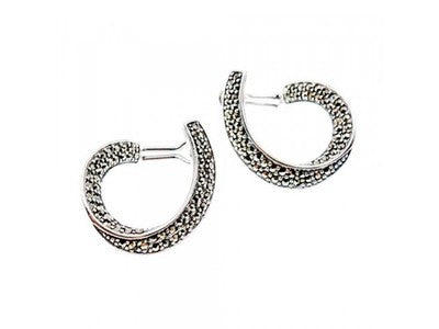 925 Sterling Silver Marcasites Earrings