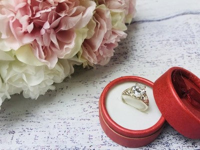 925 Sterling Silver CZ Ring Size 7.5