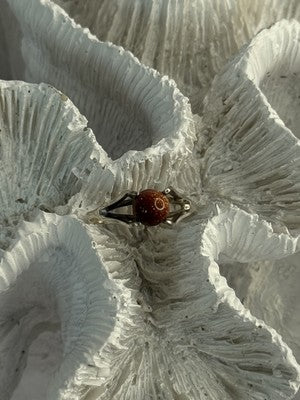 925 Sterling Silver Goldstone Ring Size 7