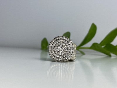 925 Sterling Silver CZ Ring Size 6.5