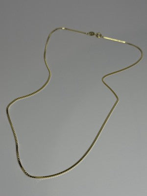 925 Sterling Silver Gold Plated Chain Length 18 Inch