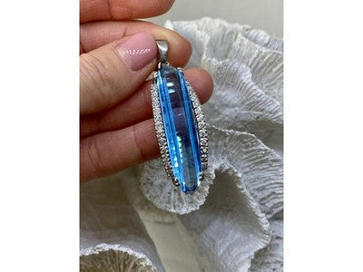 925 Sterling Silver Alpanite Pendant