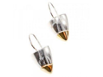 Vintage 925 Sterling Silver Gold Plated Earrings