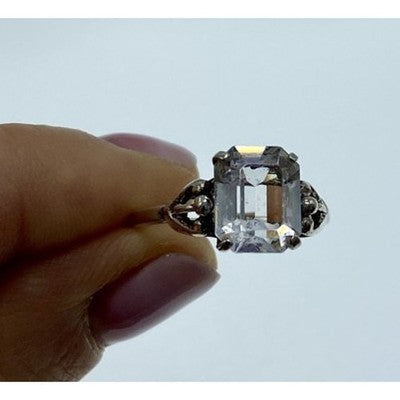 925 Sterling Silver CZ "Classic" Ring Size 8