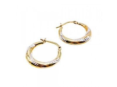 925 Sterling Silver Gold Plated (10K) Earrings