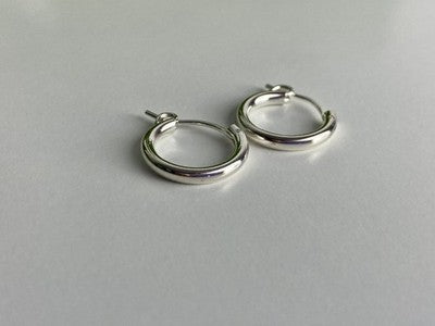 925 Sterling Silver Hoops Earrings