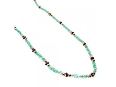 925 Sterling Silver Green Jade Necklace