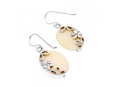925 Sterling Silver Mother OF Pearl Earrings