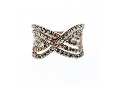 925 Sterling Silver CZ Ring Size 6.5