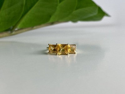 10K Yellow Gold Heliodor Ring Size 7.25