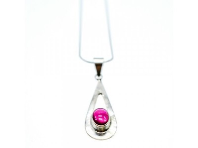 925 Sterling Silver Garnet Pyrope Chain With Pendant