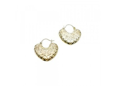 Vintage 925 Sterling Silver "Hearts" Earrings