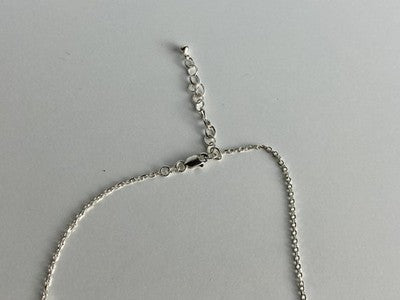 925 Sterling Silver CZ "Drop" Chain With Pendant