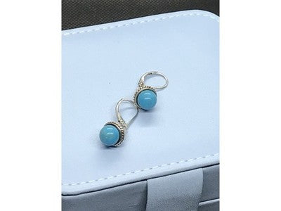 925 Sterling Silver Turquoise Earrings