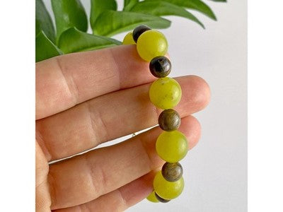 Beautiful Bracelet with Agate & Sterling Silver Clasp "Grape"