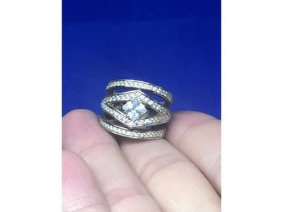 Ring With Gilding and CZ Size 5.5