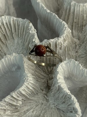 925 Sterling Silver Goldstone Ring Size 7