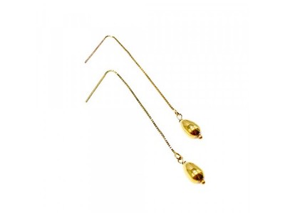 925 Sterling Silver Gold Plated Broach Earrings