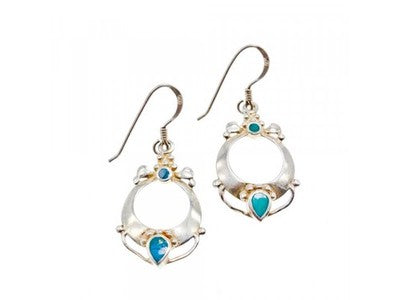 Handmade 925 Sterling Silver Turquoise Earrings